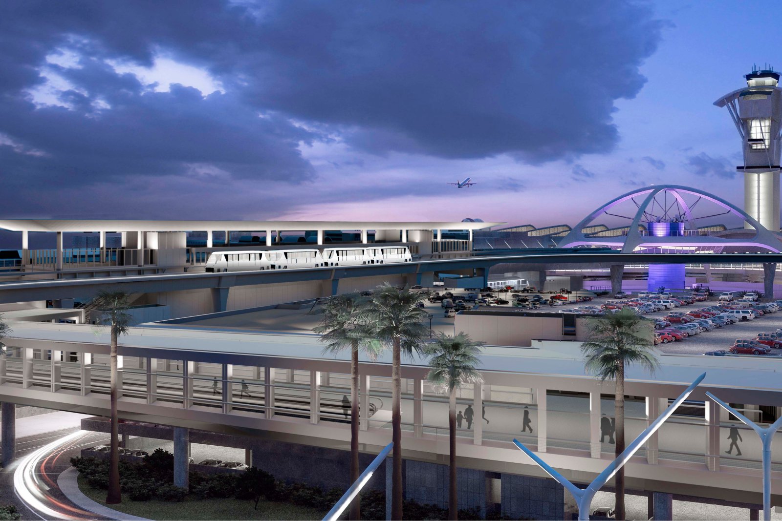 automated people mover project at LAX